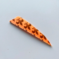 24Pcs ONTFIHS 3Inch Arrow Feathers Shield Cut Fletches Turkey Feathers Fletching -Special Pattern