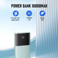 PowerBank ROBOT 10000mah RT190S 2A Dual Input and Output Port Type C & Micro USB Original Fast Charg