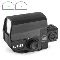 Tactical LCO Optics Metal Red Green Dot Sight Collimator Holographic Rifle Scope Hunting Reflex Sights Fit 20mm Rail Mount