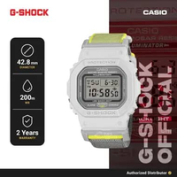 G-Shock DW-5600MNC-7A8DR Jam Tangan Pria Digital Original White Cloth Buckle Strap
