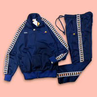 JAKET 1SET TRACKTOP DAN TRACKPANTS CASUAL ELESE TAPPED LOGO PREMIUM DISTRO QUALITY FULL TAG UNISEX P