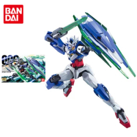 Bandai Gundam Model Kit Action Toy Figure HG00 66 1/144 GNT-0000 OO Quantum Anime Figure Genuine Robot Model Toys for Children