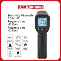 UNI-T UT306S Infrared Digital Thermometer UT30C Non-Contact Industrial Infrared Laser Thermometer, Test Instrument -50-500 ℃