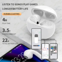 Original Air Pro 6 TWS Wireless Headphones Fone Bluetooth Earphones Mic Fone In Ear Earbuds Earbuds Sport Headset For Xiaomi
