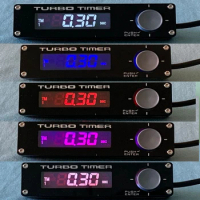 Universal DC12V TURBO TIMER FIVE DISPLAY COLORS WHITE,RED,BLUE,PURPLE,CYAN Racing Car