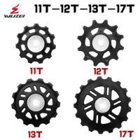 WUZEI MTB Road Bike Pulley Wheel 11T 12T 13T 17T Bicycle Jockey POM Rear Derailleur Repair Kit for Shimano Sram X01 XX1 GX NX