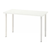 LAGKAPTEN/OLOV 書桌/工作桌, 白色, 120x60 公分