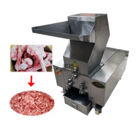 Bone Crushing Machine Cow Pig Paste Mill Grinder Cattle Shredder Automatic Bone Meal Pork Chicken Milling Cutting Machine