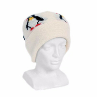 紐西蘭100%純羊毛帽*天然米白色(企鵝)(美麗諾Merino) 登山 保暖 男用 女用