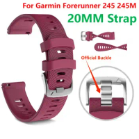 20MM Silicone Band Strap For Garmin Forerunner 245 245M 645 Vivoactive 3 5 soft Venu 2 SQ2 Plus Silicone Smart Watch Wristbands