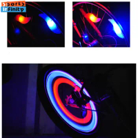 Color LED Spoke Light for Mountain Bike Road Bicycle Flashing Waterproof Illuminate 3d Wheel Bike Night Lamp Cycling Accessories