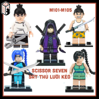 Scissor Seven Đồ chơi Lắp ráp Sát Thủ Wuliuqi Hoa Mận Mười Ba Mô hình Nhân vật Sát thủ Lưỡi kéo M101