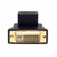 DVI Male to HDMI Female Adapter 90 Degree Up for Computer &amp; HDTV &amp; Graphics Card