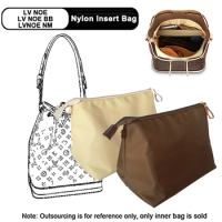 EverToner Suitable for LV NOE BB Bucket Bag Insert Bag NOE NM Inner Purse Organizer Bag With Zipper Cosmetic Inside Bag
