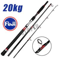 Telescopic Portable Fishing Boat Rod Lure Rod 1.8m 2.1m Strong Trolling Rod Carbon Hard Fast Surf Fishing Rods Travel Pole New