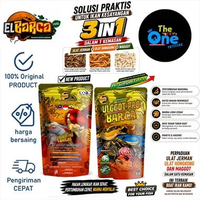 Pakan Ikan ELBARCA Feed Ulggot-Pro Barca 3in1 Ulat Jerman Ulat Hongkong Maggot 60gr PAKAN HIDUP SUPE