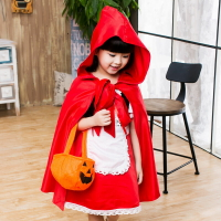 萬圣節兒童服裝 女童寶寶cosplay小紅帽成人女孩衣服 公主裙演出服