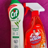 Paket Cif cream Dan Mr Muscle spray bersih bersih Dapur Kiinclong