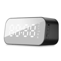 HAVIT M3 Portable Bluetooth Speaker Alarm Clock Wireless LED Display Temperature with FM Radio Support Subwoofer Music Player