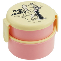 日本製 Skater 傑利鼠 雙層便當盒 兒童餐盒 可微波 野餐盒 保鮮盒 圓型飯盒 分隔餐盒 日本進口