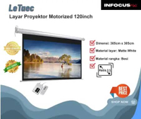 Letaec Layar Proyektor Motorized 120"