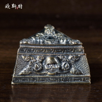 金剛杵底座 密宗供具國產合金做舊手工雕花金剛撅金剛杵供具底座