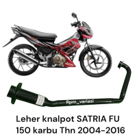 Leheran knalpot SATRIA FU 150 karbu, untuk tahun 2004-2016 hitam dan crome.