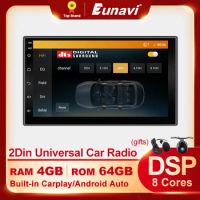 4G 64GB DSP HIFI Android 10 Car Radio GPS Navigation 2 Din Multimedia Video Player Universal 7inch Screen Audio Stereo 2Din PX6