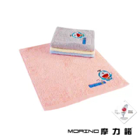【MORINO】哆啦A夢Doraemon小叮噹 MIT純棉刺繡方巾/手帕(6入組)