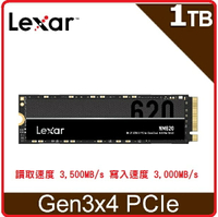 Lexar 雷克沙 NM620 M . 2 2280 PCIe Gen3x4 NVMe 1TB 固態硬碟