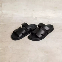 Hermès Sandal HERMES CHYPRE BLACK SANDAL 100% ORIGINAL