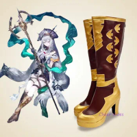 Game Arknights Skadi Power Cosplay Boots Halloween Party Carnival Cosplay Costume Prop Cosplay Women Skadi Shoes Comic