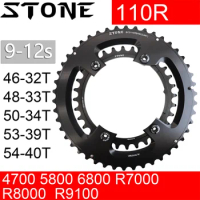 Stone 110bcd Chainring for Shimano 105 R7000 R8000 R9100 Double Road Bike 52 36T 53 39T 54 40T 50 34 48 33T 46 32T 5800 6800