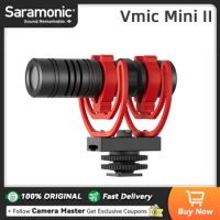 Saramonic Vmic Mini II On-camera Shotgun Microphone for DSLR Camera iPhone Android Smartphone PC Laptop Youtube Recording Vlog