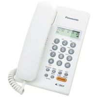 【Panasonic國際牌】免持擴音來電顯示有線電話KX-TSC62科技白