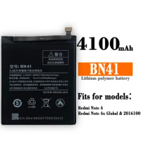 BN41 4100mAh Battery For Xiaomi Redmi Hongmi Note 4 Redmi Note 4X High Quality Lithium Batteries