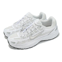 【NIKE 耐吉】休閒鞋 P-6000 GS 大童 女鞋 白 銀 復古 老爹鞋 運動鞋(HV5064-003)