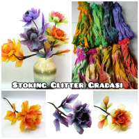 Stoking Glitter Gradasi Kain Stoking Glitter Kain Stoking Gradasi