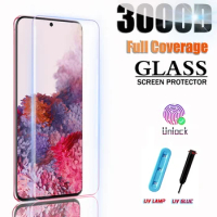 UV Liquid Glue Tempered Glass For Oneplus 8 9 10 7 7T Pro 5 5T 6 6T 8T One Plus Nord N10 N100 Protective Film Screen Protector
