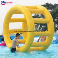 Sport Game Water Pool Inflatable Toy Human Hamster Floating Walking Wheel Inflatable Water Roller