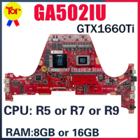 KEFU GA502IU Laptop Motherboard For Asus G15 GA502 GA502IV GA502DU Mainboard R7-4800H R9-4900 R5-4500H GTX1660Ti RTX2060 8GB-RAM