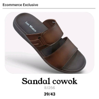 Leo Marco Sandal Cowok Keren B.1256 Warna Cokelat Size 39/43 Ecommerce Exclusive