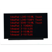New Original Laptop For Lenovo Ideapad L340-15IWL L340-15API S340-15IWL 3-15 HD Touch LED Display LCD Screen NT156WHM 5D10T05360