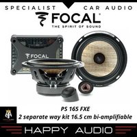 Focal PS 165 FXE Speaker Mobil 2-Way Component Kit 6.5 Inci Konus Flax,Tweeter,Crossover Pasif