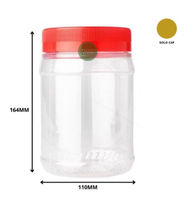 100-21 / 07-4027 MSP / SP 8190 / NCI 4021 / HP 5120 CONTAINER / BLACK / GOLD / TRANSPARENT CAP / PLA