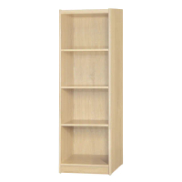 【綠活居】基斯坦 現代1.5尺四格書櫃/收納櫃(三色可選)