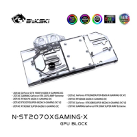Bykski N-ST2070XGAMING-X, Full Cover Graphics Card Water Cooling Block, For Zotac RTX2070 8GD6/6GD6 X-Gaming OC, GTX1660Ti 6GD6