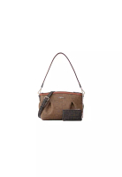 FION FION Monogram PVC with Leather Duotone Hobo Bag