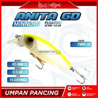 UMPAN RELIX NUSANTARA LURE ANITA - GD | LURE MINNOW | PANCING FLOATING | 65 MM - 6.5 GR | YWO