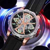 HANBORO Seiko Automatic Watch Japan Nh38 Movement Men Mechanical Wristwatches Clock Men Watch Auto Wind Orologio Uomo Lusso